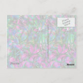 Briefkaart Floral Abstract Glas in lood (Achterkant)