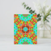 Briefkaart Floral Fractal Art G410 (Staand voorkant)