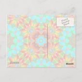 Briefkaart Floral Fractal Art G410 (Achterkant)