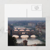 Briefkaart Florence Bridges, Italië (Voorkant / Achterkant)