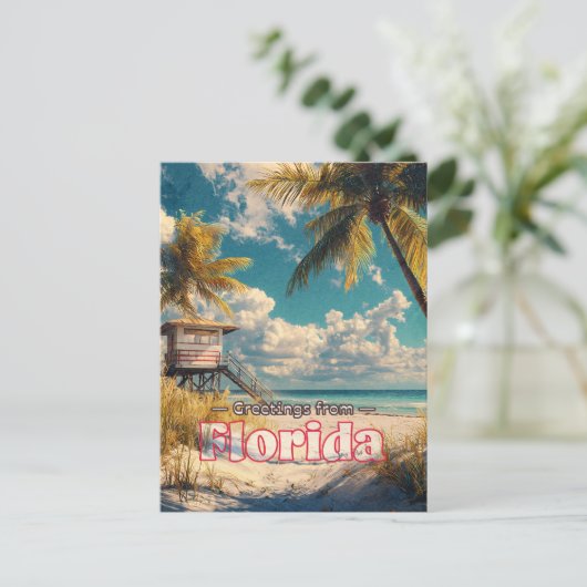Briefkaart Florida (Staand voorkant)