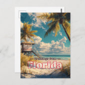 Briefkaart Florida (Voorkant / Achterkant)