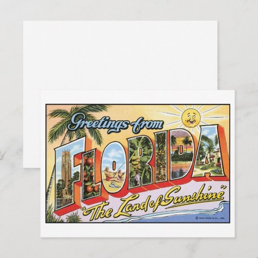  Briefkaart Florida (Voorkant / Achterkant)