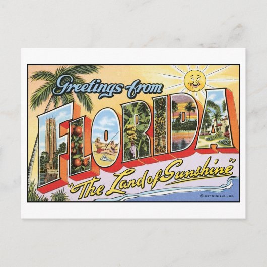  Briefkaart Florida (Voorkant)