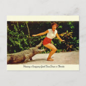  Briefkaart Florida Alligator (Voorkant)