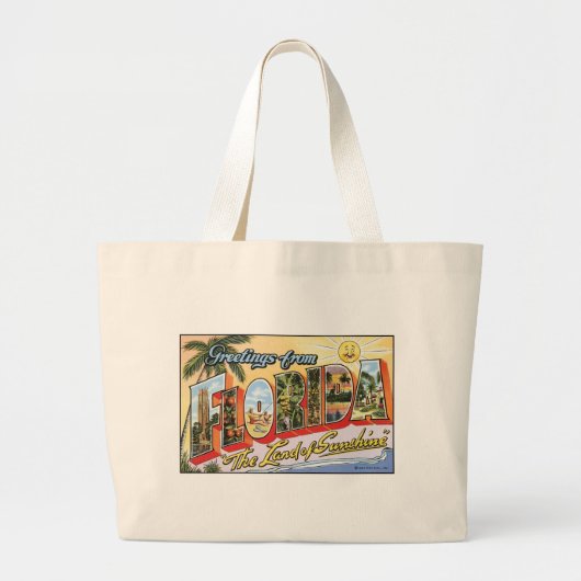  Briefkaart Florida Grote Tote Bag (Voorkant)