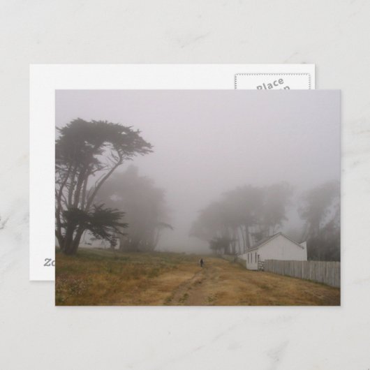 Briefkaart Foggy Point Reyes (Voorkant / Achterkant)