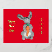 Briefkaart (folie) - 2023 Chinees nieuwjaar (Voorkant)