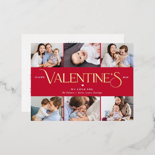 Briefkaart Folie Valentijnsdag Wonderful Life (Voorkant / Achterkant)