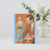 Briefkaart Fondue Party Festive Open House (Staand voorkant)