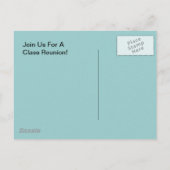 Briefkaart Fondue Party Retro  Klasse Reünie (Achterkant)