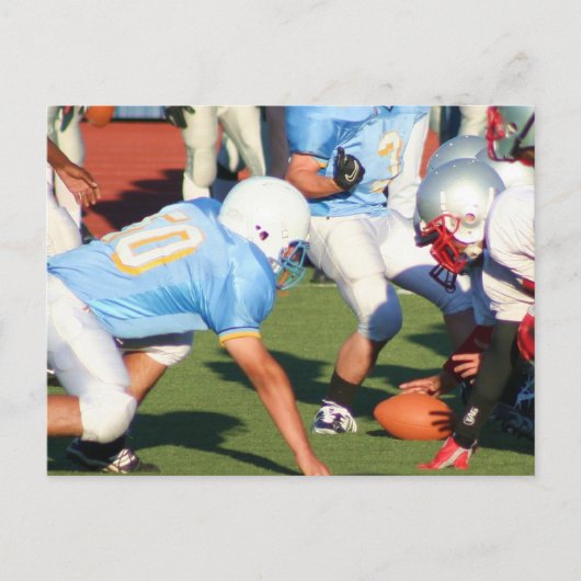 briefkaart footballs spelers (Voorkant)