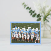 briefkaart footballs spelers (Staand voorkant)