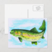 Briefkaart forel (Voorkant / Achterkant)