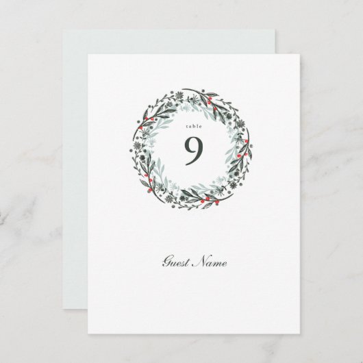 Briefkaart formaat Greenery Botanische gastkaart (Voorkant / Achterkant)