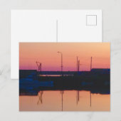 Briefkaart formaat kaart met witte envelop, zonson (Voorkant / Achterkant)