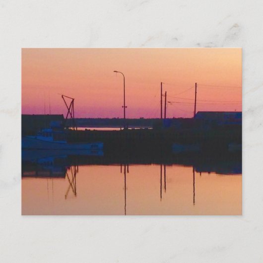 Briefkaart formaat kaart met witte envelop, zonson (Voorkant)