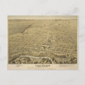 Briefkaart  Fort Worth Map (Voorkant)