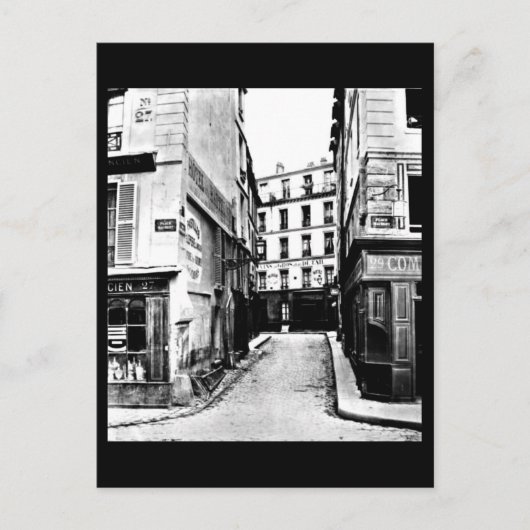 Briefkaart- Fotografie-Charles Marville 21 Briefkaart (Voorkant)