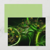 briefkaart fractale bloemen (Voorkant / Achterkant)