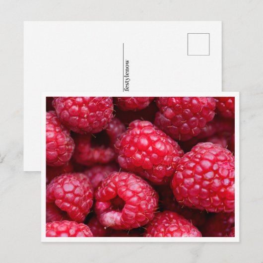 Briefkaart - Frambozen (Voorkant / Achterkant)