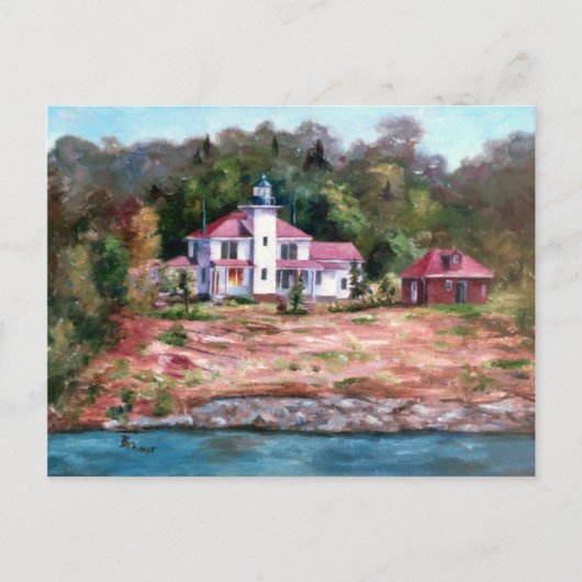 Briefkaart frambozenvuurtoren (Voorkant)