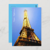 Briefkaart Frankrijk Eiffeltoren (Voorkant / Achterkant)