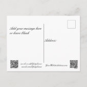 Briefkaart -  Frans Bird Penny-Farthing teken (Achterkant)