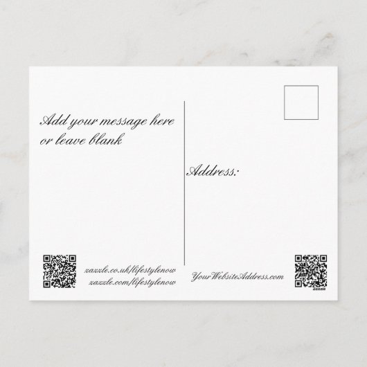 Briefkaart - Frans Bird Penny-Farthing teken (Achterkant)