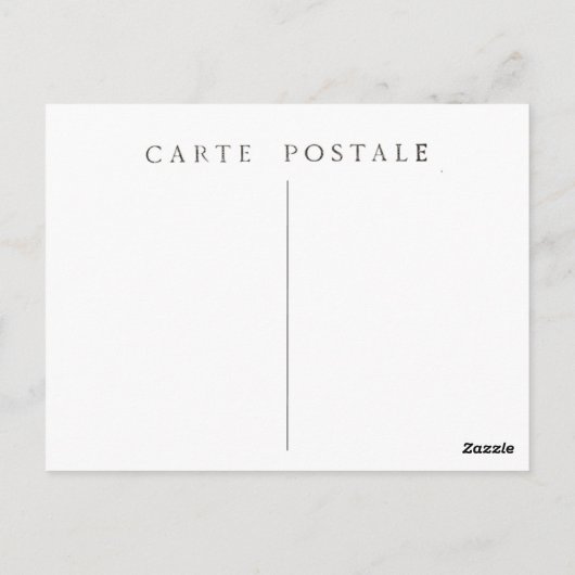 Briefkaart Frans Music Salon Bird Script (Achterkant)