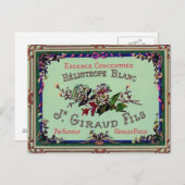 Briefkaart Frans parfumetiket (Voorkant / Achterkant)