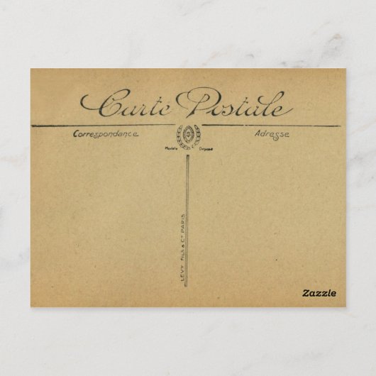 Briefkaart -  Frans poststempel (Achterkant)