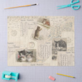  Briefkaart Frans tissuepapier (groot) (Craft)