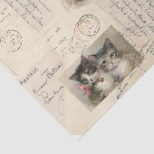  Briefkaart Frans weefselpapier Tissuepapier (Detail)