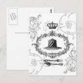 briefkaart  franse cake (Voorkant / Achterkant)