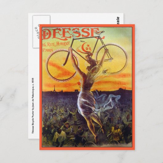 Briefkaart:  Franse fietskunst Briefkaart (Voorkant / Achterkant)