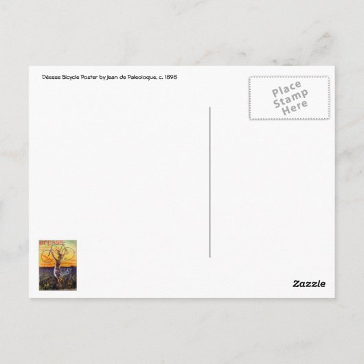 Briefkaart:  Franse fietskunst Briefkaart (Achterkant)