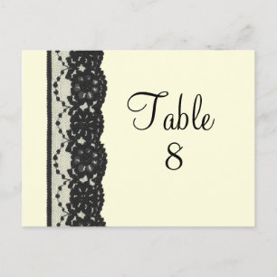 Briefkaart Franse Lace Table Numer (ivoor)