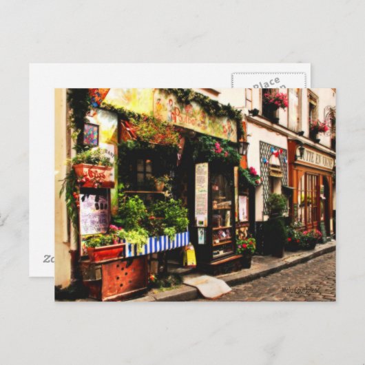 Briefkaart Franse winkel (Voorkant / Achterkant)