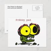 Briefkaart Freaky Pea (Voorkant / Achterkant)