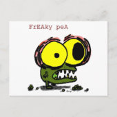 Briefkaart Freaky Pea (Voorkant)