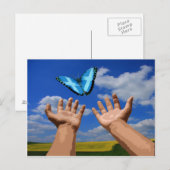 Briefkaart Free Scotland Butterfly (Voorkant / Achterkant)
