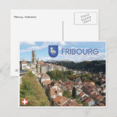 Briefkaart Fribourg-Zwitserland (Voorkant / Achterkant)