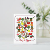 Briefkaart Fruits & Veggies, aanpassen (Staand voorkant)