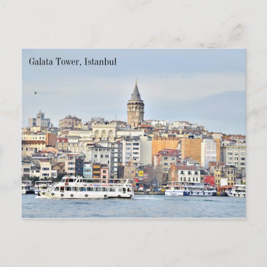 Briefkaart Galata Tower Istanbul (Voorkant)