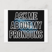 Briefkaart Galaxy Pronouns (Voorkant)