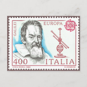 Briefkaart Galileo Galilei Astronomy