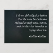 Briefkaart Galileo-offerte - zin (Voorkant)