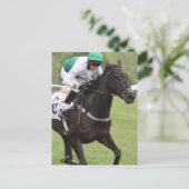 Briefkaart Galloping Race Horse (Staand voorkant)