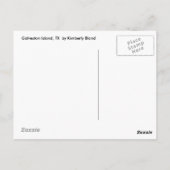 Briefkaart Galveston Island (Achterkant)